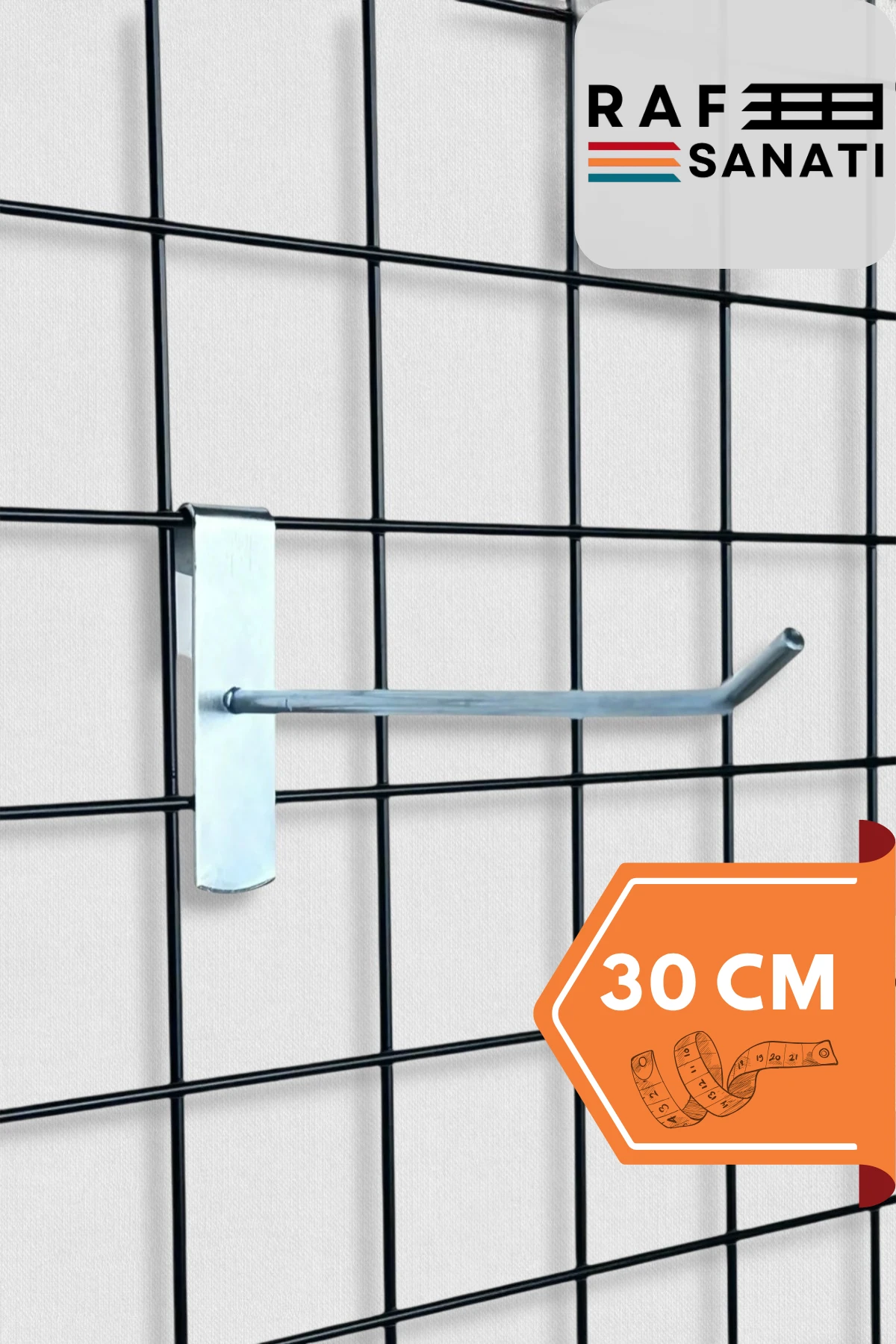 Tel Pano Kancası 30 cm |  Teşhir & Aksesuar Askısı